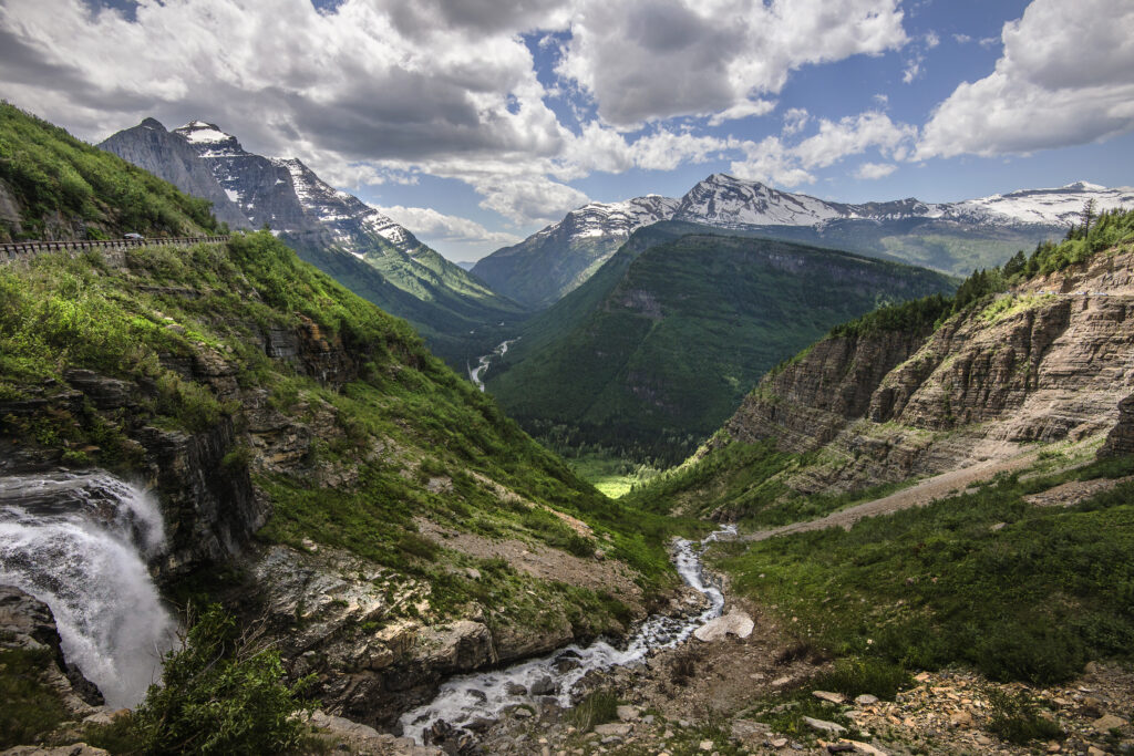 Going-to-the-Sun Road, Glacier National Park. NPS / Tim Rains. Public domain.